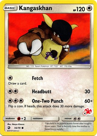 Kangaskhan (55/70) (Charizard Stamp #4) [Battle Academy 2020] | Pegasus Games WI