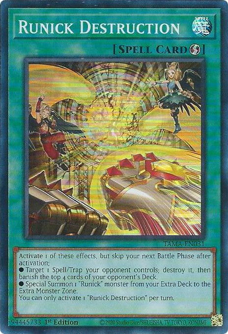 Runick Destruction [TAMA-EN031] Super Rare | Pegasus Games WI