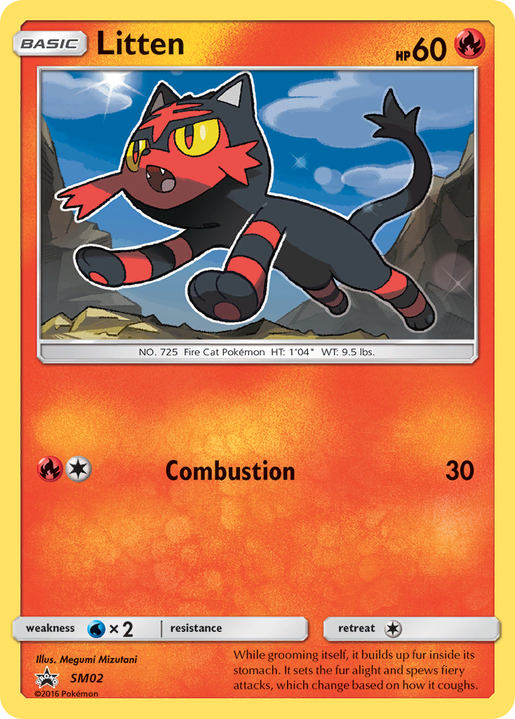 Litten (SM02) [Sun & Moon: Black Star Promos] | Pegasus Games WI