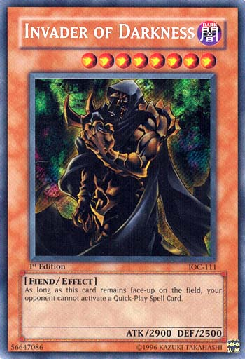 Invader of Darkness [IOC-111] Secret Rare | Pegasus Games WI