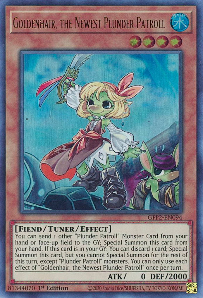 Goldenhair, the Newest Plunder Patroll [GFP2-EN094] Ultra Rare | Pegasus Games WI