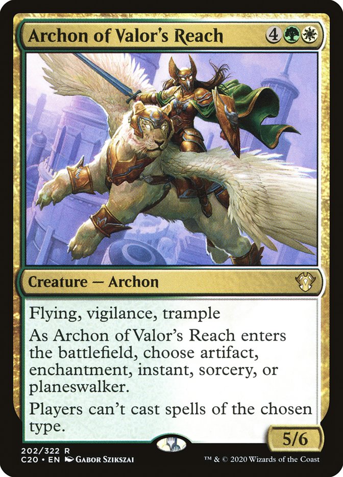 Archon of Valor's Reach [Commander 2020] | Pegasus Games WI