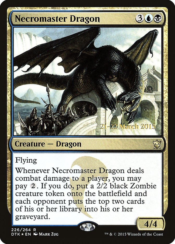 Necromaster Dragon [Dragons of Tarkir Prerelease Promos] | Pegasus Games WI