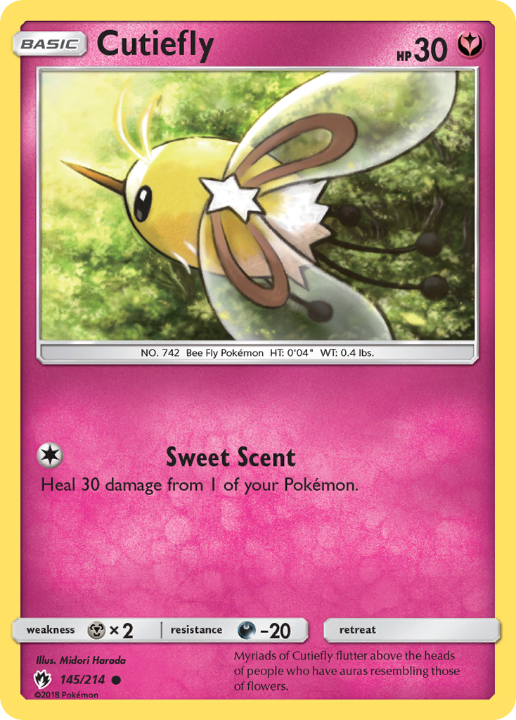 Cutiefly (145/214) [Sun & Moon: Lost Thunder] | Pegasus Games WI