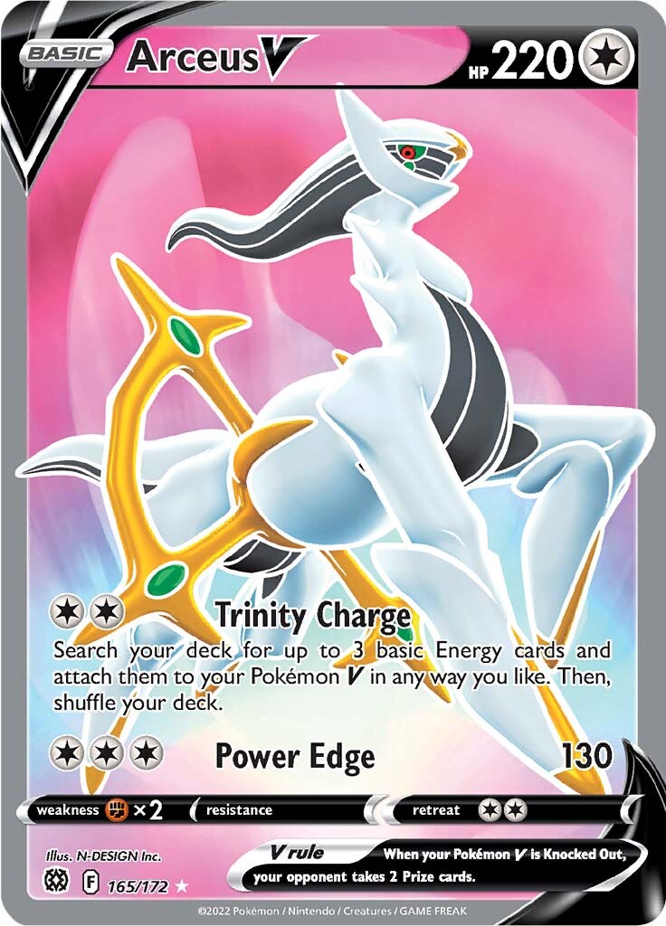 Arceus V (165/172) [Sword & Shield: Brilliant Stars] | Pegasus Games WI