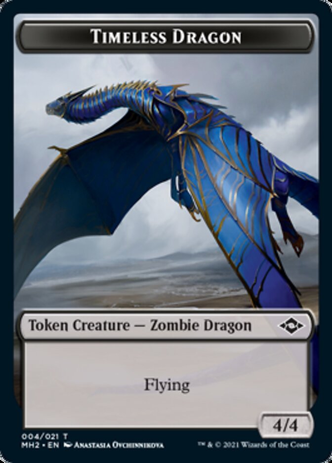 Timeless Dragon Token [Modern Horizons 2 Tokens] | Pegasus Games WI