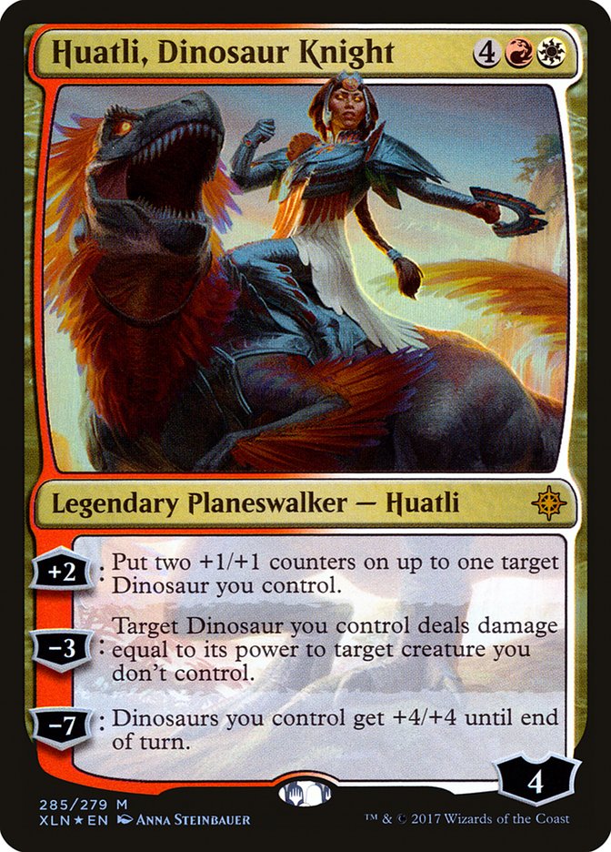 Huatli, Dinosaur Knight [Ixalan] | Pegasus Games WI