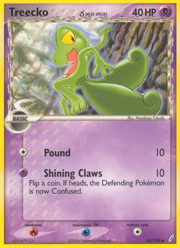 Treecko (68/100) (Delta Species) [EX: Crystal Guardians] | Pegasus Games WI