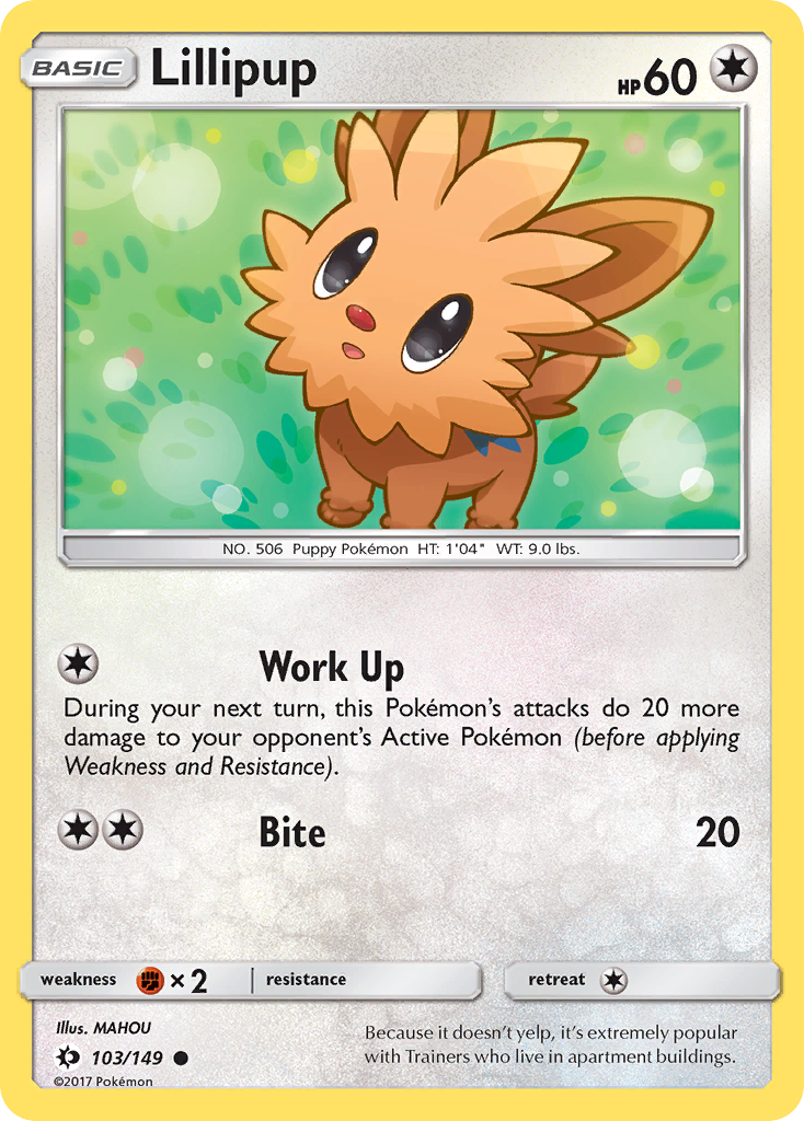 Lillipup (103/149) [Sun & Moon: Base Set] | Pegasus Games WI