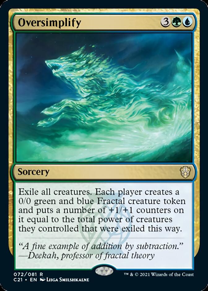 Oversimplify [Commander 2021] | Pegasus Games WI