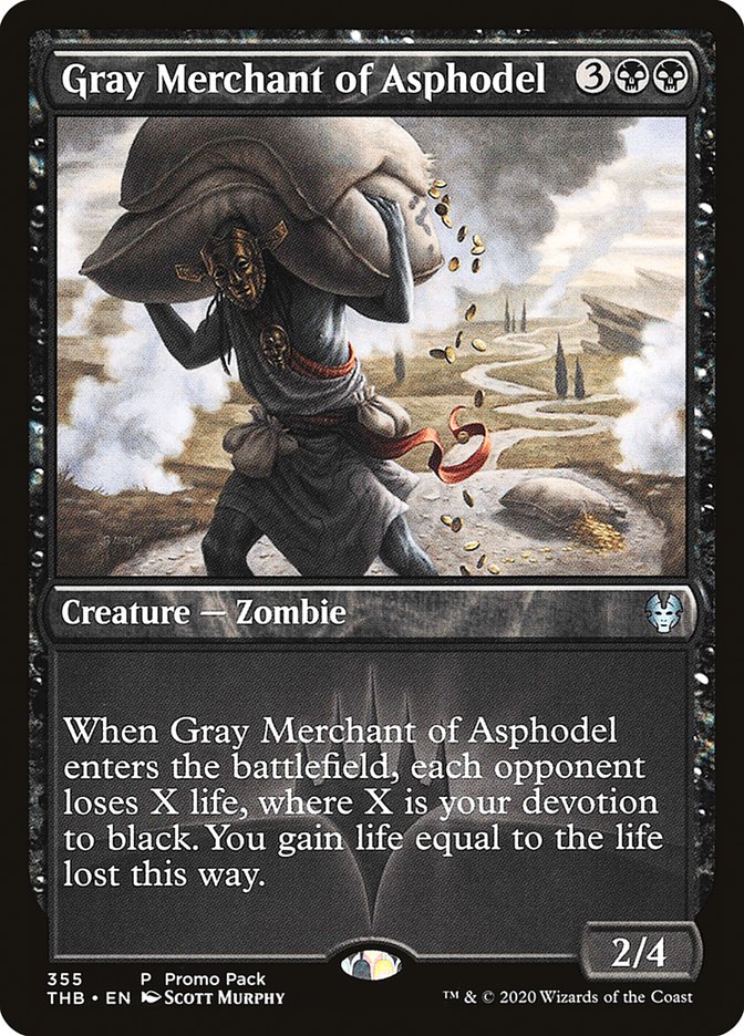 Gray Merchant of Asphodel (Promo Pack) [Theros Beyond Death Promos] | Pegasus Games WI
