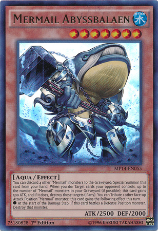 Mermail Abyssbalaen [MP14-EN055] Ultra Rare | Pegasus Games WI