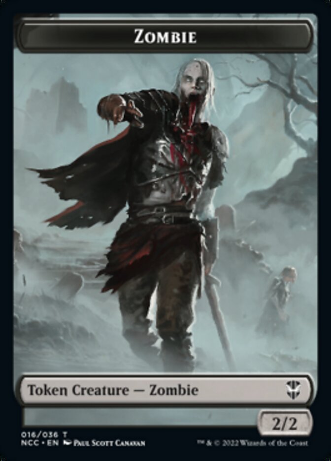 Zombie // Drake Double-Sided Token [Streets of New Capenna Commander Tokens] | Pegasus Games WI