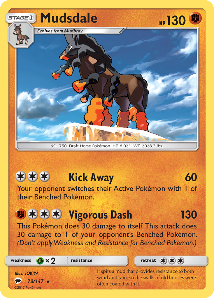 Mudsdale (78/147) [Sun & Moon: Burning Shadows] | Pegasus Games WI