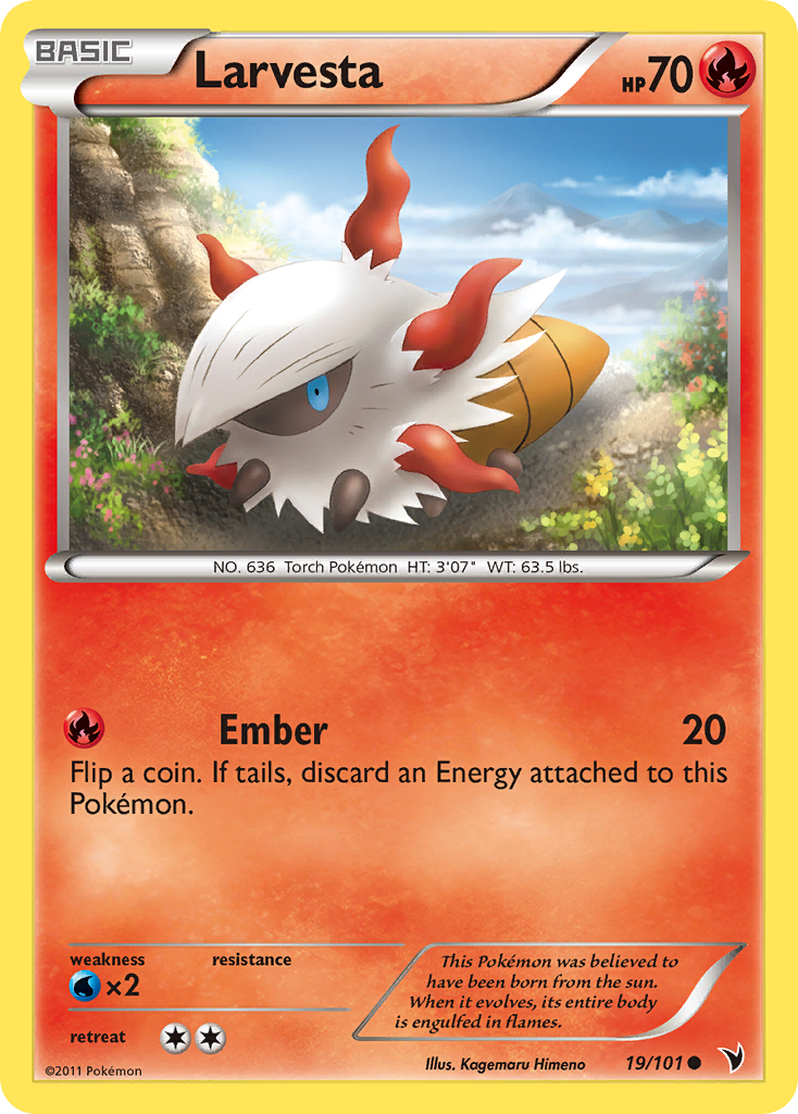 Larvesta (19/101) [Black & White: Noble Victories] | Pegasus Games WI