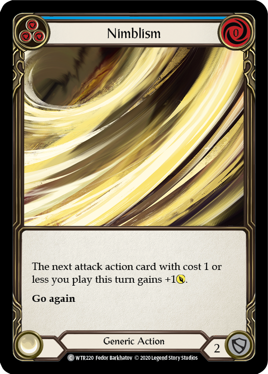 Nimblism (Blue) [U-WTR220] (Welcome to Rathe Unlimited)  Unlimited Rainbow Foil | Pegasus Games WI