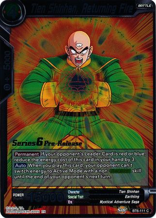 Tien Shinhan, Returning Fire (Destroyer Kings) [BT6-111_PR] | Pegasus Games WI