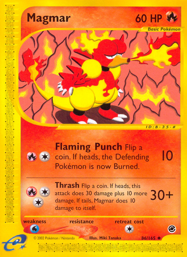 Magmar (86/165) [Expedition: Base Set] | Pegasus Games WI