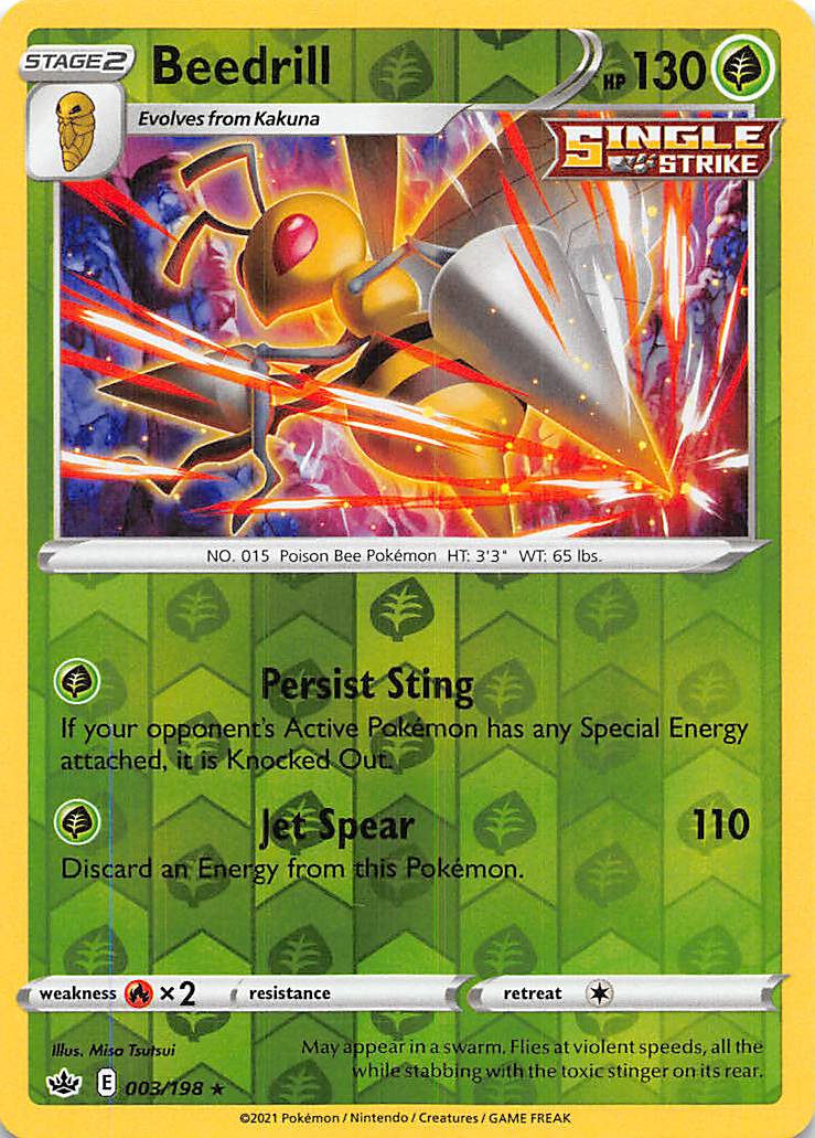 Beedrill (003/198) [Sword & Shield: Chilling Reign] | Pegasus Games WI