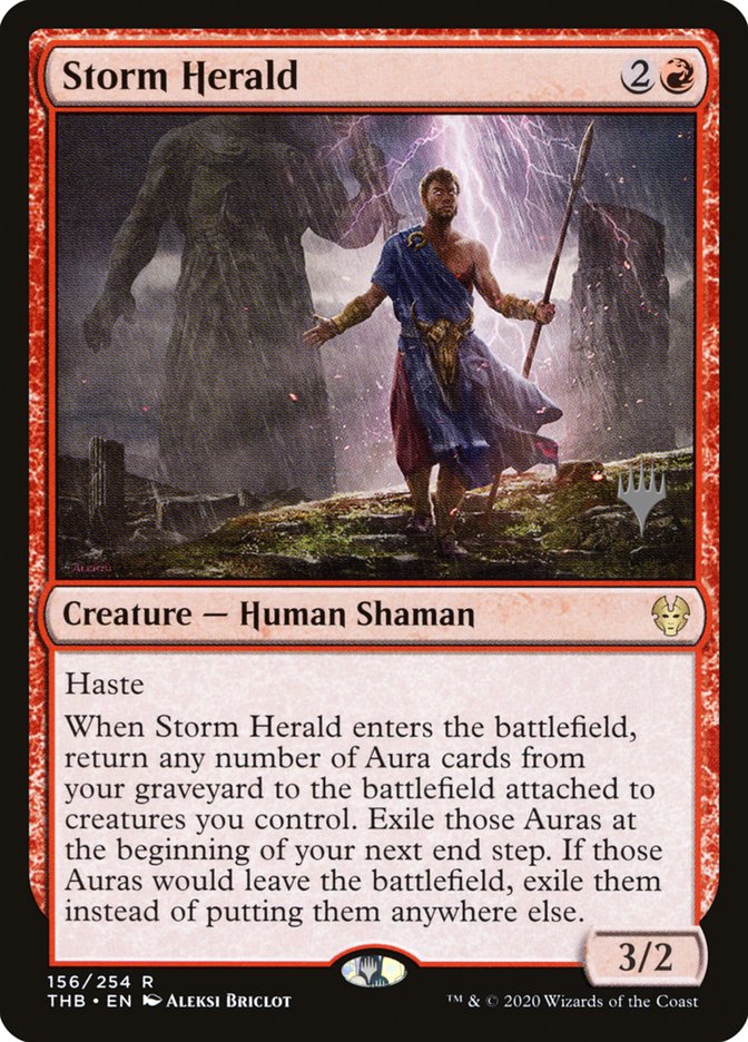 Storm Herald (Promo Pack) [Theros Beyond Death Promos] | Pegasus Games WI