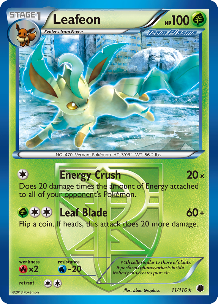 Leafeon (11/116) [Black & White: Plasma Freeze] | Pegasus Games WI