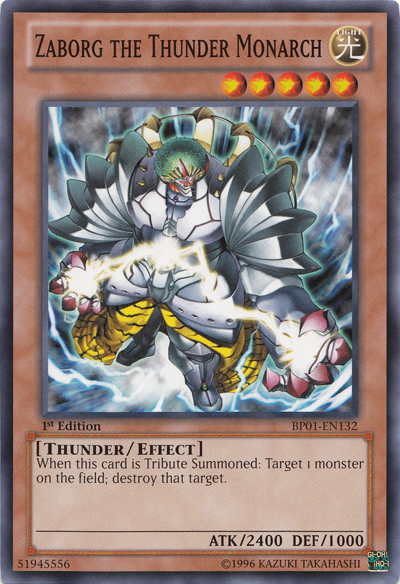 Zaborg the Thunder Monarch [BP01-EN132] Common | Pegasus Games WI