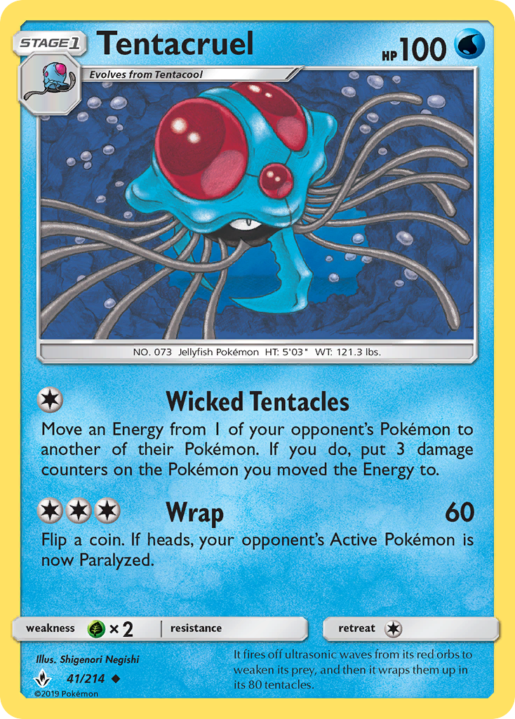 Tentacruel (41/214) [Sun & Moon: Unbroken Bonds] | Pegasus Games WI