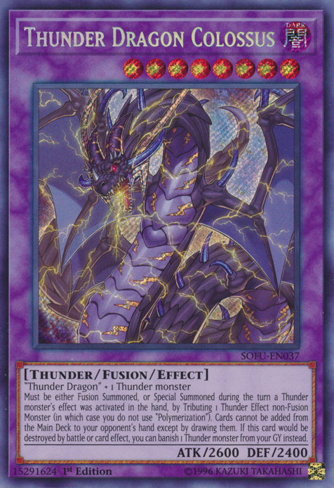 Thunder Dragon Colossus [SOFU-EN037] Secret Rare | Pegasus Games WI