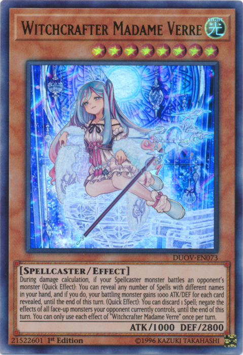 Witchcrafter Madame Verre [DUOV-EN073] Ultra Rare | Pegasus Games WI