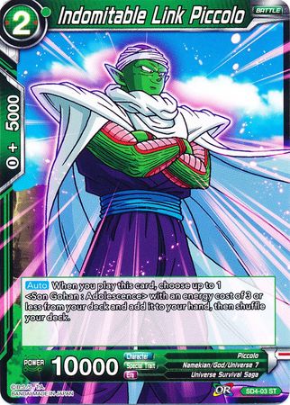 Indomitable Link Piccolo (Starter Deck - The Guardian of Namekians) [SD4-03] | Pegasus Games WI