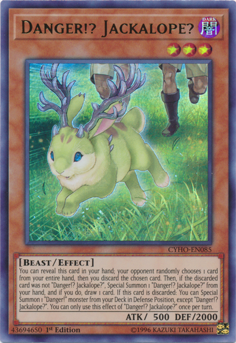 Danger!? Jackalope? [CYHO-EN085] Ultra Rare | Pegasus Games WI