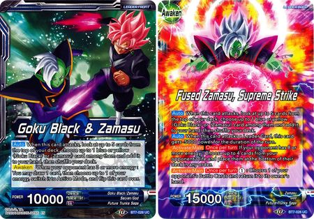 Goku Black & Zamasu // Fused Zamasu, Supreme Strike [BT7-026] | Pegasus Games WI
