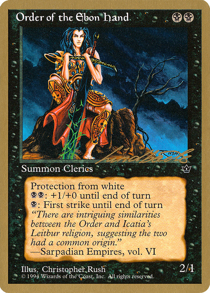 Order of the Ebon Hand (Rush) (Leon Lindback) [Pro Tour Collector Set] | Pegasus Games WI