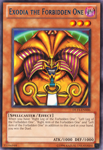 Exodia the Forbidden One (Blue) [DL11-EN006] Rare | Pegasus Games WI