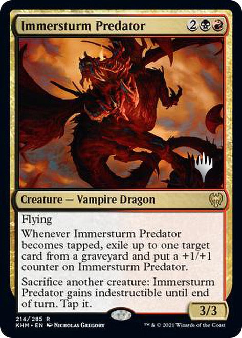 Immersturm Predator (Promo Pack) [Kaldheim Promos] | Pegasus Games WI