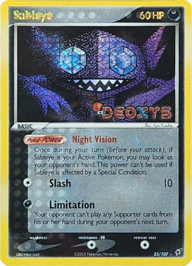 Sableye (23/107) (Stamped) [EX: Deoxys] | Pegasus Games WI