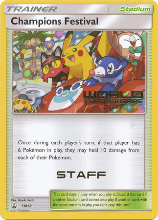 Champions Festival (SM78) (2017 Staff) [Sun & Moon: Black Star Promos] | Pegasus Games WI