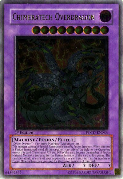 Chimeratech Overdragon (UTR) [POTD-EN034] Ultimate Rare | Pegasus Games WI