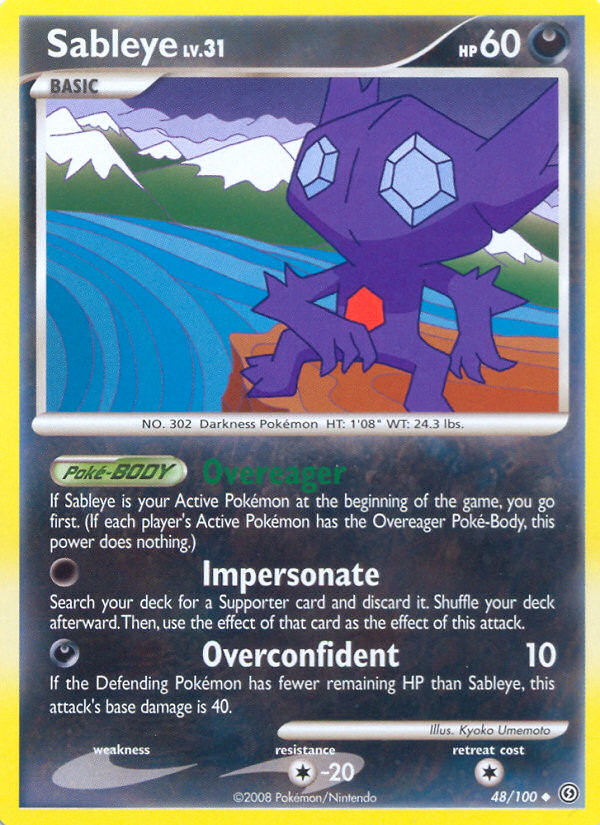 Sableye (48/100) [Diamond & Pearl: Stormfront] | Pegasus Games WI