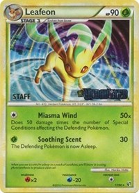 Leafeon (17/90) (Prerelease Promo) [Staff] [Nintendo: Black Star Promos] | Pegasus Games WI