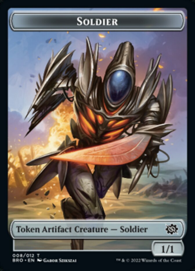 Soldier Token (008) [The Brothers' War Tokens] | Pegasus Games WI