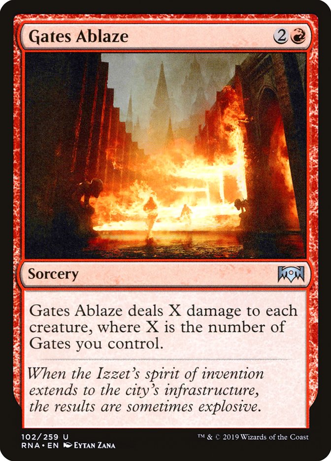 Gates Ablaze [Ravnica Allegiance] | Pegasus Games WI