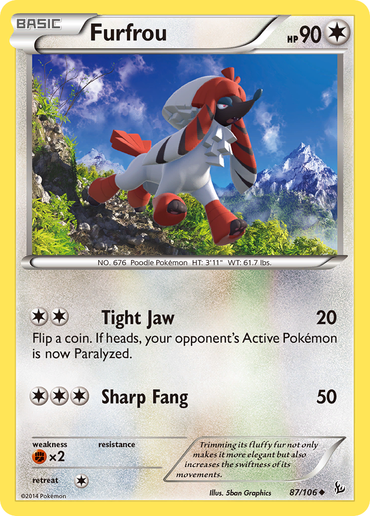 Furfrou (87/106) [XY: Flashfire] | Pegasus Games WI