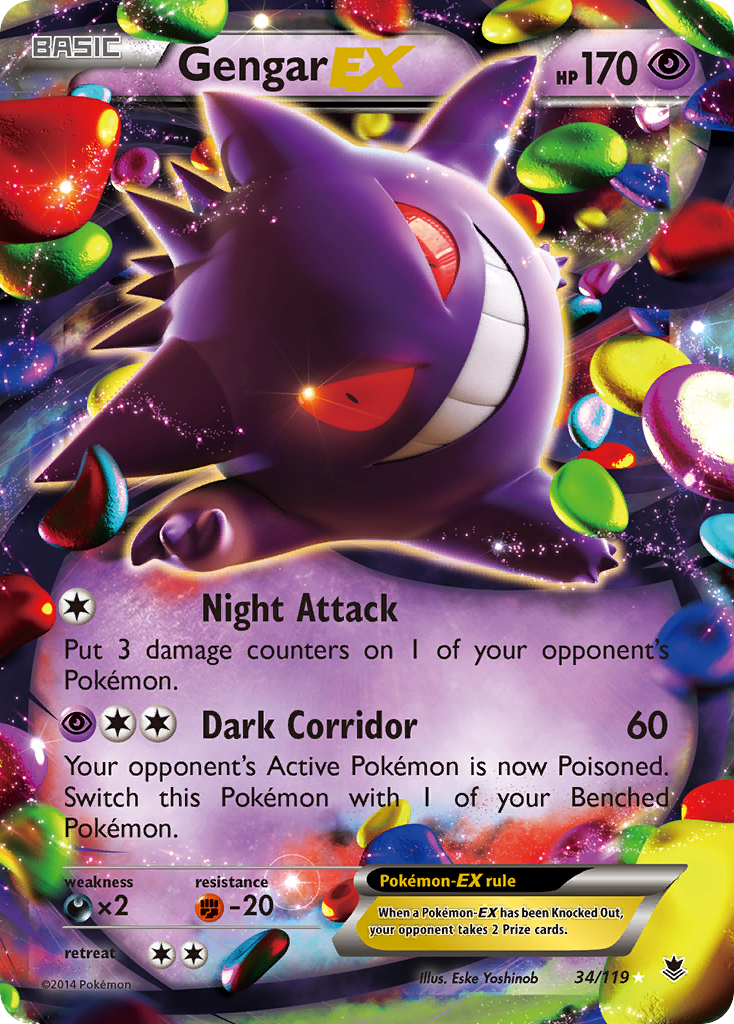 Gengar EX (34/119) [XY: Phantom Forces] | Pegasus Games WI