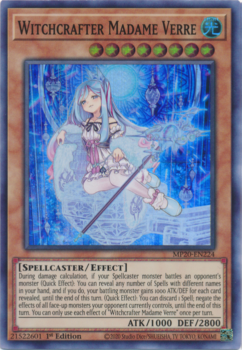 Witchcrafter Madame Verre [MP20-EN224] Super Rare | Pegasus Games WI