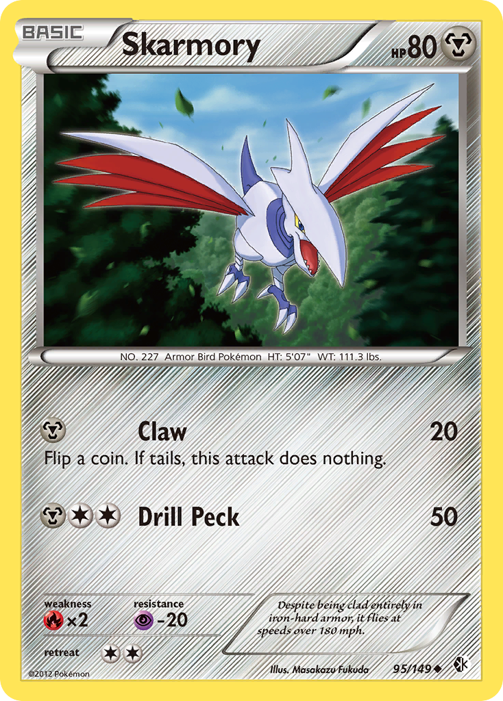 Skarmory (95/149) [Black & White: Boundaries Crossed] | Pegasus Games WI