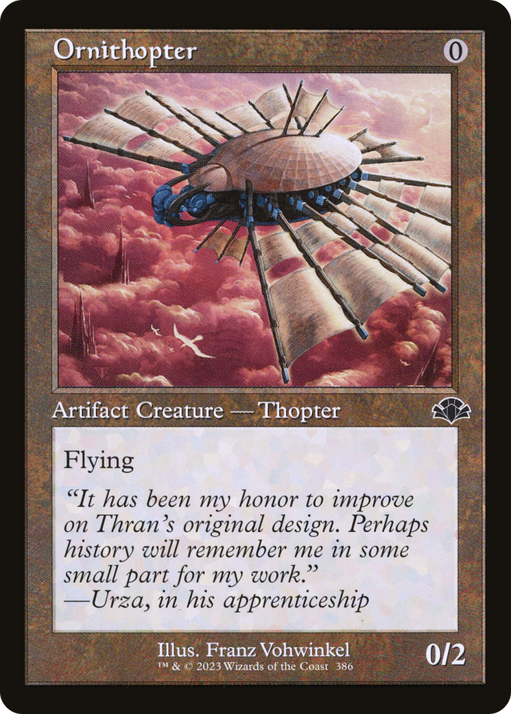 Ornithopter (Retro) [Dominaria Remastered] | Pegasus Games WI