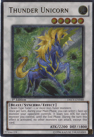 Thunder Unicorn (UTR) [DREV-EN040] Ultimate Rare | Pegasus Games WI