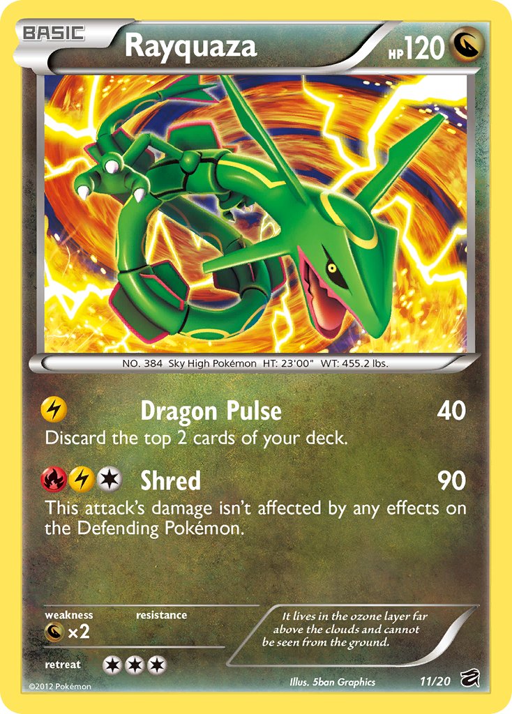 Rayquaza (11/20) (Blister Exclusive) [Black & White: Dragon Vault] | Pegasus Games WI