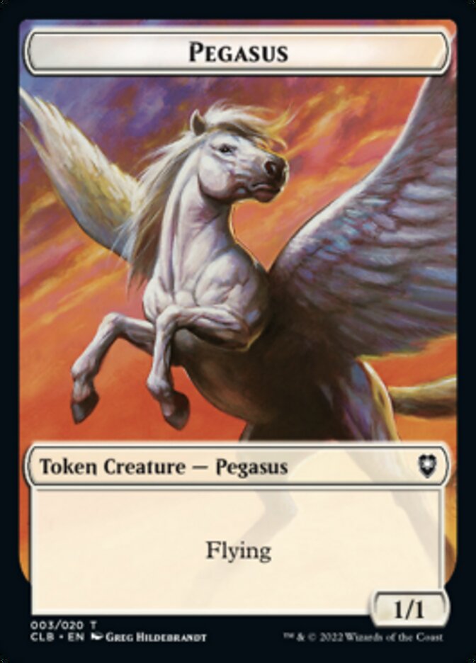 Pegasus Token [Commander Legends: Battle for Baldur's Gate Tokens] | Pegasus Games WI